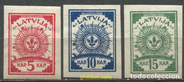 Sellos: 163676 HINGED LETONIA 1919 SOL Y ESPIGA