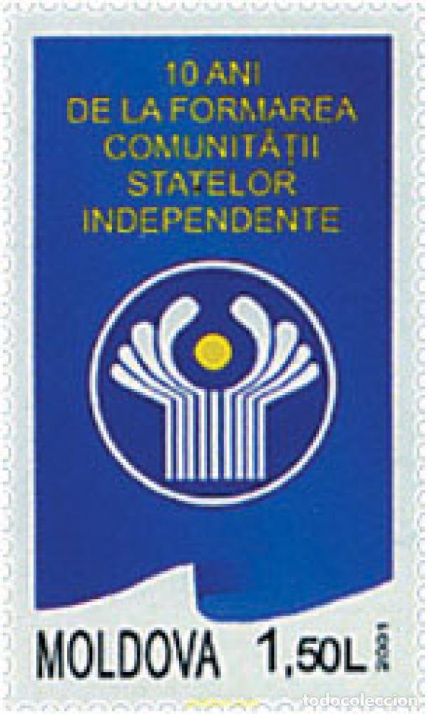 Sellos: 88495 MNH MOLDAVIA 2001 10 A&Ntilde;OS DE FORMACION CSI
