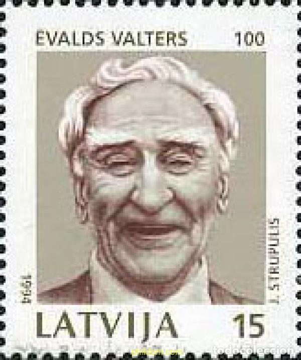 Francobolli: 164241 MNH LETONIA 1994 CENTENARIO DEL NACIMIENTO DE EWALD VALTERS