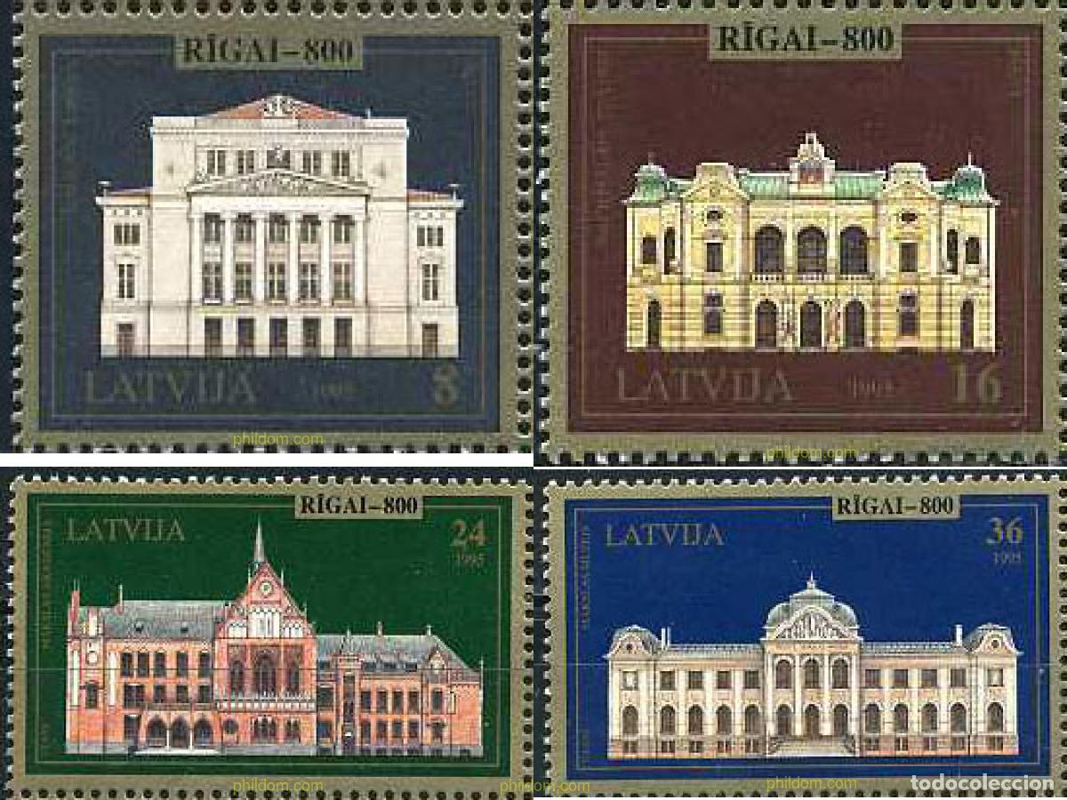 Stamps: 164292 MNH LETONIA 1995 800 ANIVERSARIO DE RIGA (2001)