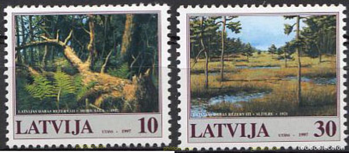 Stamps: 164311 MNH LETONIA 1997 RESERVAS NATURALES DE LETONIA