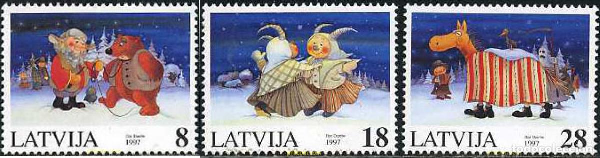 Briefmarken: 164313 MNH LETONIA 1997 NAVIDAD