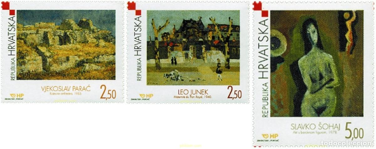 Briefmarken: 98001 MNH CROACIA 2001 ARTE MODERNO