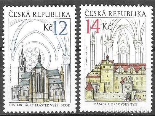 Sellos: SELLOS USADOS DE R.CHECA 2009, YT 533/ 34