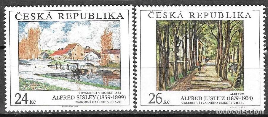 Sellos: SELLOS USADOS DE R.CHECA 2009, YT 547/ 48
