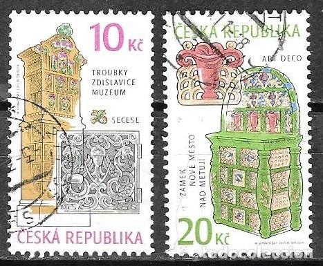 Sellos: SELLOS USADOS DE R.CHECA 2010, YT 583/ 84