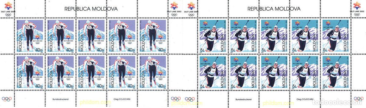 Briefmarken: 12185 MNH MOLDAVIA 2002 19 JUEGOS OLIMPICOS INVIERNO. SALT LAKE CITY 2002