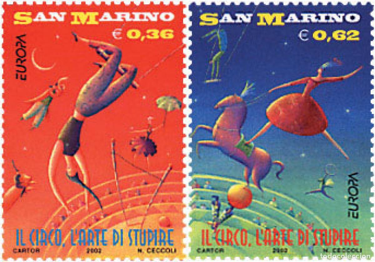 Briefmarken: 88497 MNH SAN MARINO 2002 EUROPA CEPT 2002 - EL CIRCO