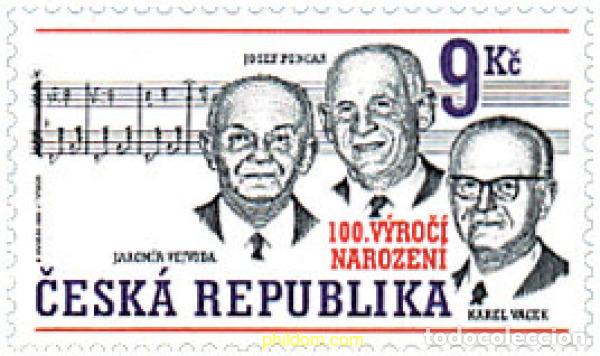 Sellos: 89369 MNH CHEQUIA 2002 PERSONAJES DE LA MUSICA POPULAR