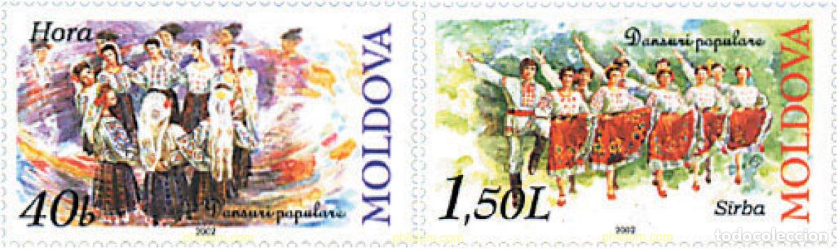 Sellos: 89362 MNH MOLDAVIA 2002 DANZAS FOLCLORICAS
