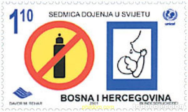 Sellos: 91016 MNH BOSNIA-HERZEGOVINA 2001 LACTANCIA
