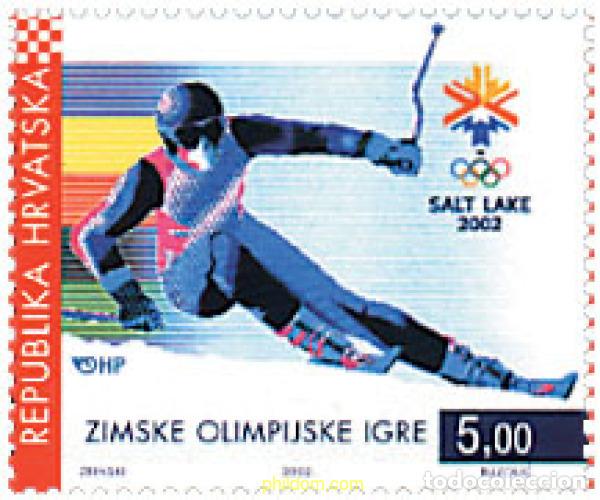 Sellos: 91022 MNH CROACIA 2002 19 JUEGOS OLIMPICOS INVIERNO. SALT LAKE CITY 2002