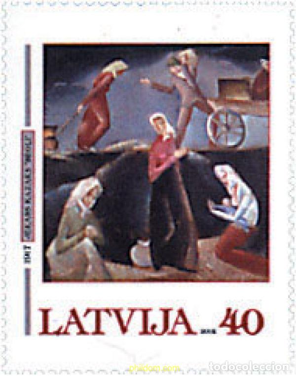 Sellos: 93979 MNH LETONIA 2002 PINTURA