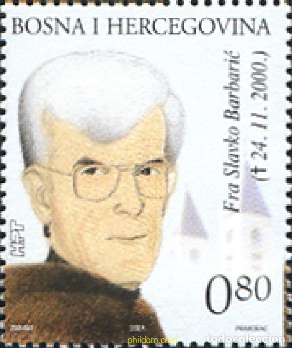 Sellos: 97989 MNH BOSNIA-HERZEGOVINA. Adm Croata 2001 ANIVERSARIO DE LA MUERTE DE SLAVKO BARBARIC