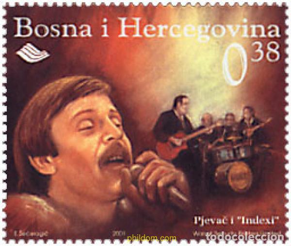 Sellos: 97997 MNH BOSNIA-HERZEGOVINA 2002 ANIVERSARIO DE LA MUERTE DE DAVORIN POPOVIC