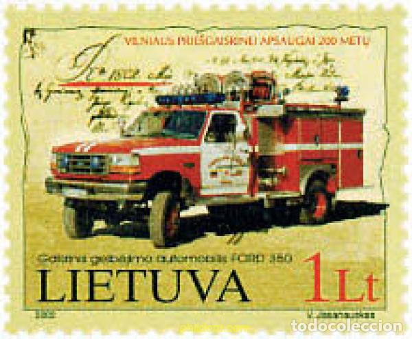 Briefmarken: 98013 MNH LITUANIA 2002 2 CENTENARIO DE LA BRIGADA DE BOMBEROS DE VILNIUS