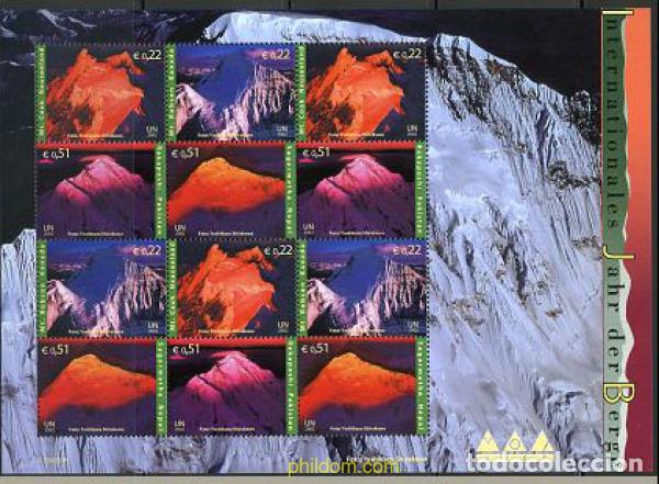 Stamps: 12223 MNH NACIONES UNIDAS. Viena 2002 A&Ntilde;O INTERNACIONAL DE LA MONTA&Ntilde;A