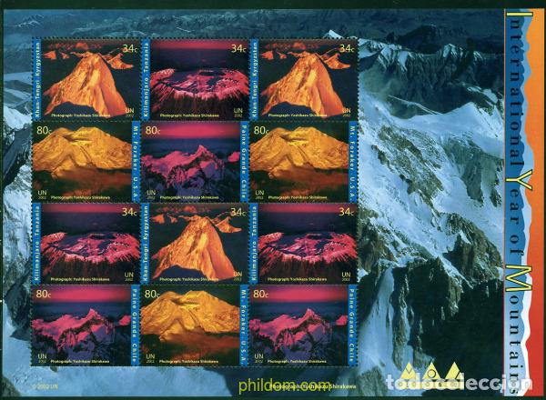 Stamps: 12224 MNH NACIONES UNIDAS. Nueva York 2002 A&Ntilde;O INTERNACIONAL DE LA MONTA&Ntilde;A