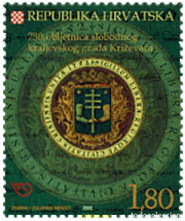 Sellos: 99043 MNH CROACIA 2002 750 ANIVERSARIO DE LA CIUDAD REAL DE KRIZEVCI