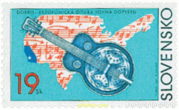 Selos: 98595 MNH ESLOVAQUIA 2001 GUITARRA DOBRO