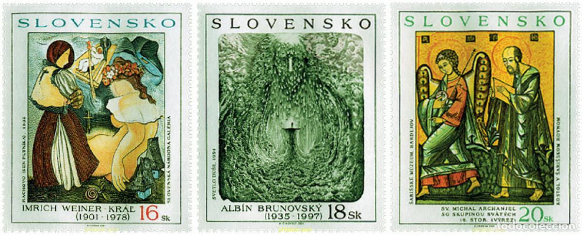 Briefmarken: 98603 MNH ESLOVAQUIA 2001 PINTURAS