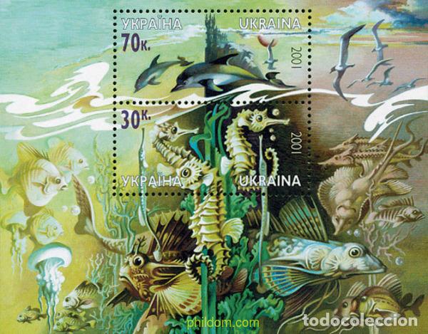 Briefmarken: 98649 MNH UCRANIA 2001 FAUNA DEL MAR NEGRO