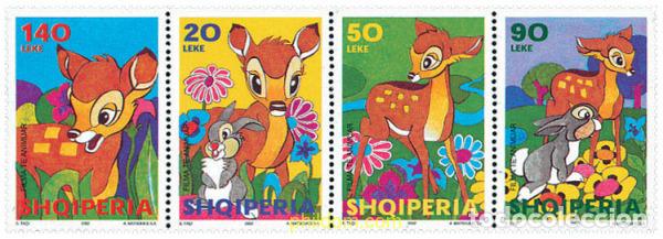 Stamps: 4537 MNH ALBANIA 2002 PERSONAJES DE WALT DISNEY