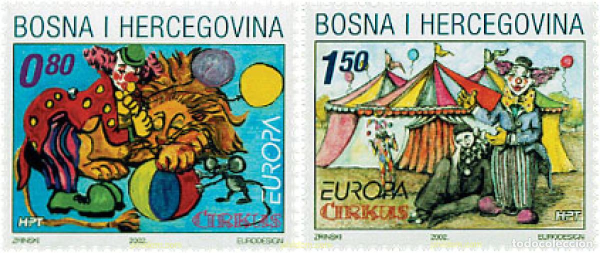 Briefmarken: 98930 MNH BOSNIA-HERZEGOVINA. Adm Croata 2002 EUROPA CEPT 2002 - EL CIRCO