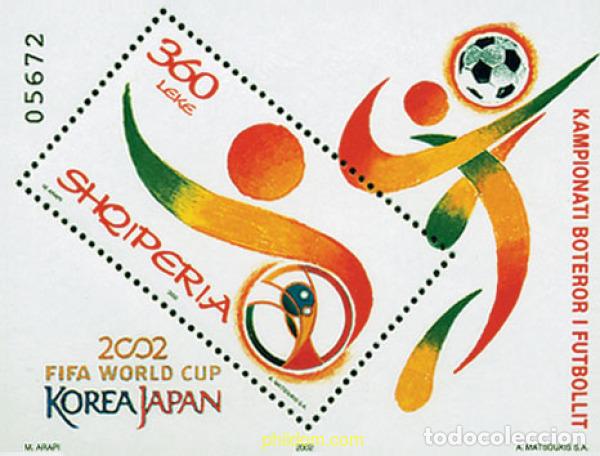 Sellos: 99003 MNH ALBANIA 2002 COPA DEL MUNDO DE FUTBOL. COREA DEL SUR Y JAPON-02