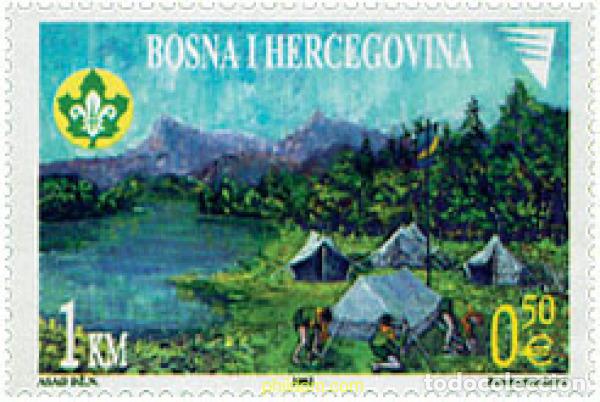Sellos: 99029 MNH BOSNIA-HERZEGOVINA 2002 80 ANIVERSARIO DEL ESCULTISMO EN BOSNIA-HERZEGOVINA