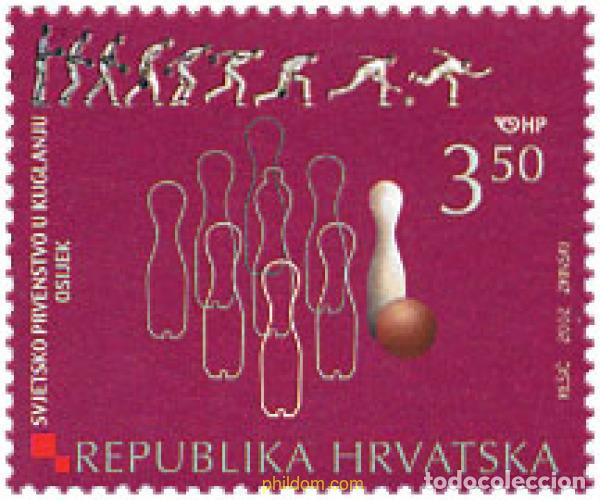 Sellos: 99048 MNH CROACIA 2002 CAMPEONATO DEL MUNDO DE BOLOS