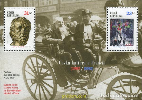 Sellos: 99181 MNH CHEQUIA 2002 CULTURA CHECA Y FRANCESA
