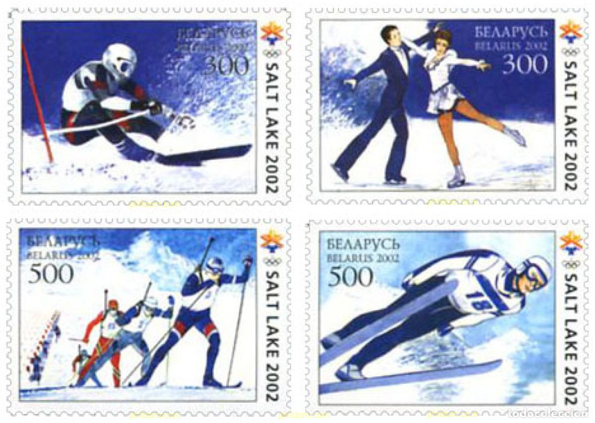 Timbres: 100111 MNH BIELORRUSIA 2002 19 JUEGOS OLIMPICOS INVIERNO. SALT LAKE CITY 2002