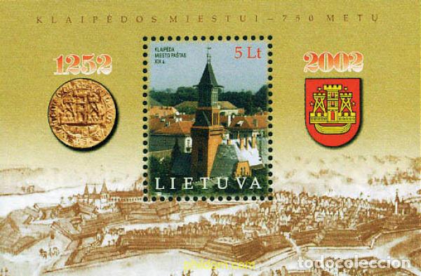 Timbres: 100132 MNH LITUANIA 2002 750 ANIVERSARIO DE LA CIUDAD DE KLAIPEDA