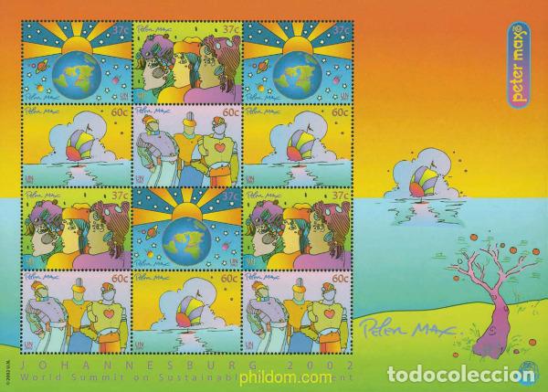 Stamps: 12234 MNH NACIONES UNIDAS. Nueva York 2002 JOHANNESBURG 2002. CUMBRE MUNDIAL PARA EL DESARROLLO SOS