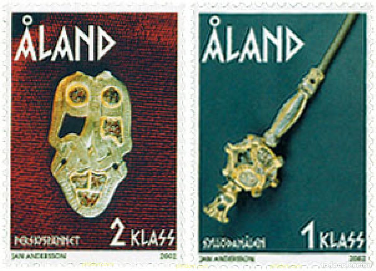 Timbres: 100456 MNH ALAND 2002 JOYAS DE LA EDAD DE HIERRO
