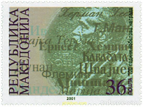 Sellos: 100588 MNH MACEDONIA 2001 CENTENARIO DE LOS PREMIOS NOBEL