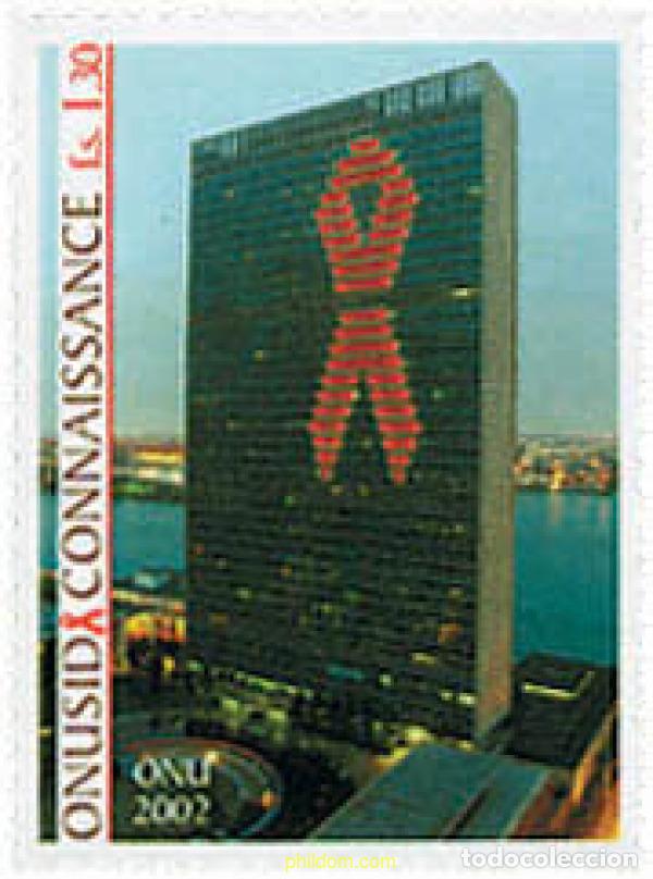 Sellos: 140185 MNH NACIONES UNIDAS. Ginebra 2002 CONCIENCIACION CONTRA EL SIDA