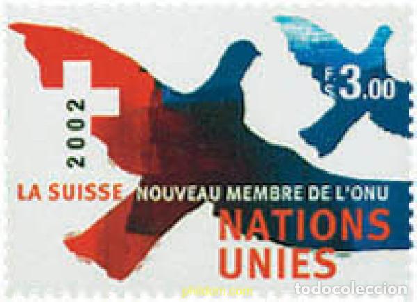Sellos: 100656 MNH NACIONES UNIDAS. Ginebra 2002 SUIZA, NUEVO MIEMBRO DE LA ONU