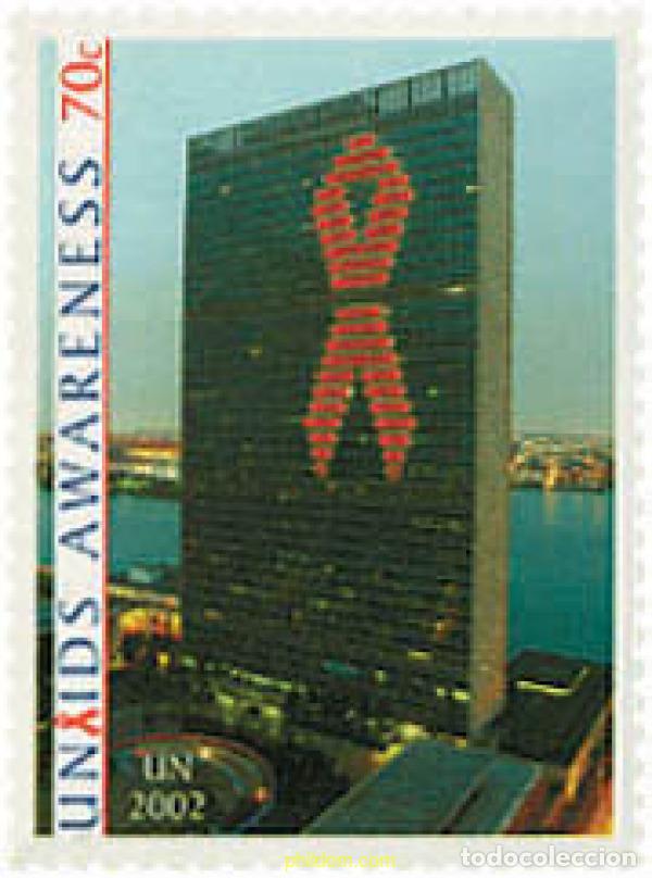 Sellos: 100659 MNH NACIONES UNIDAS. Nueva York 2002 CONCIENCIACION CONTRA EL SIDA