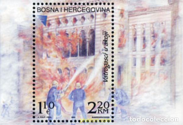 Sellos: 101017 MNH BOSNIA-HERZEGOVINA 2002 120 ANIVERSARIO DEL CUERPO DE BOMBEROS DE SARAJEVO
