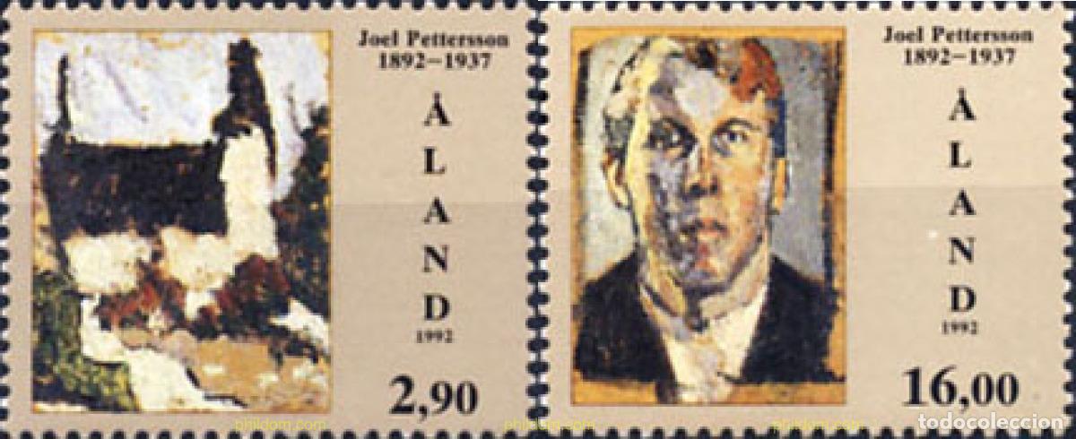 Selos: 101136 MNH ALAND 1992 CENTENARIO DEL NACIMIENTO DE JOEL PETTERSON