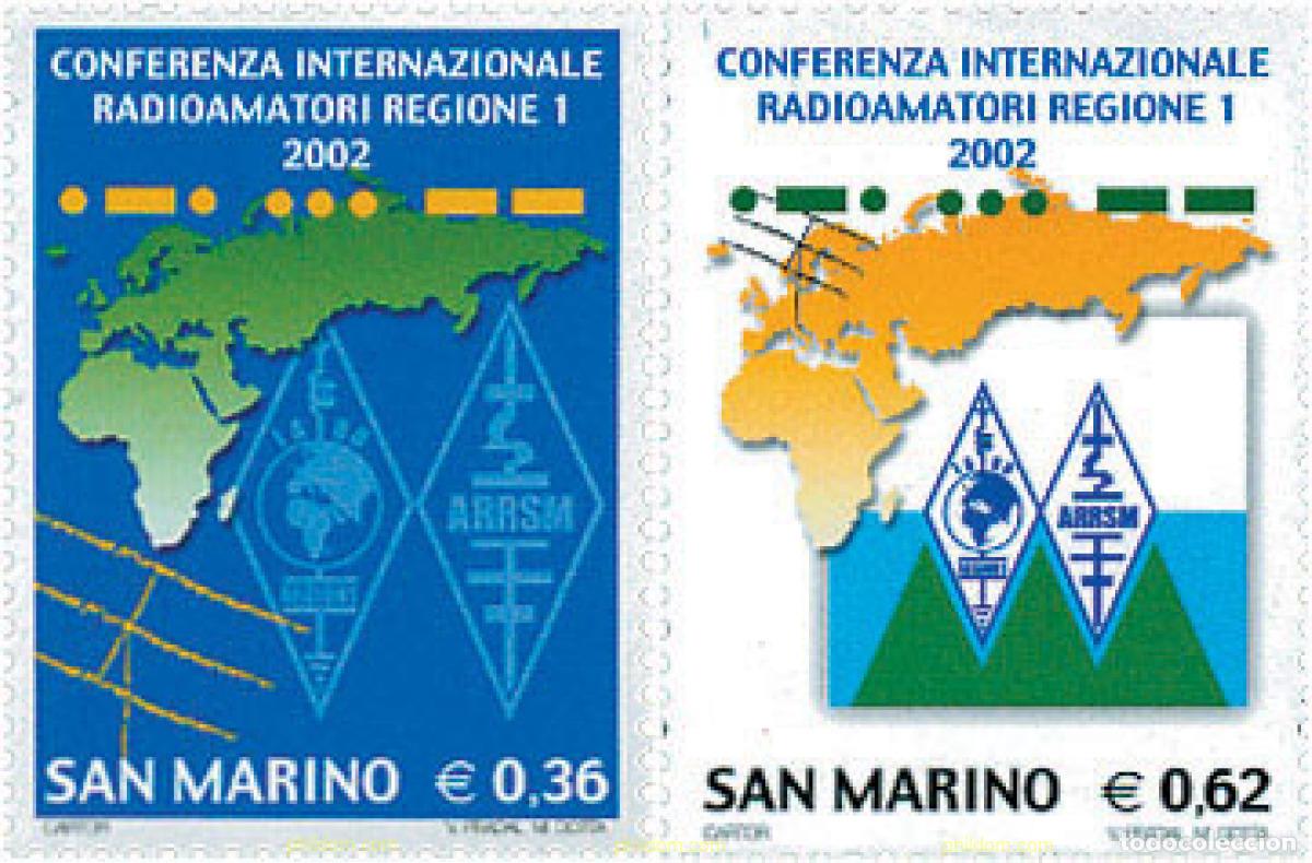 Sellos: 101542 MNH SAN MARINO 2002 CONFERENCIA INTERNACIONAL DE RADIOAMATEURS