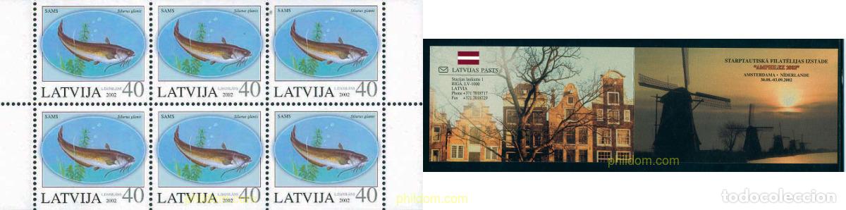 Sellos: 102036 MNH LETONIA 2002 PECES
