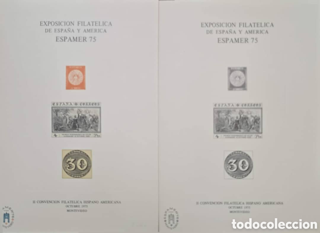 Sellos: Cy) 1975 SPAIN, PHILATELIC EXHIBITION OF SPAIN AND AMERICA ESPAMER 75