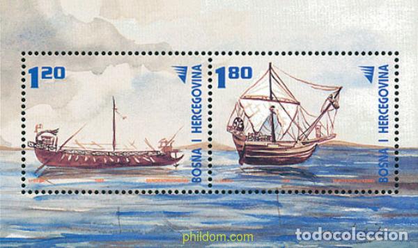 Sellos: 102498 MNH BOSNIA-HERZEGOVINA 2002 BARCOS ANTIGUOS