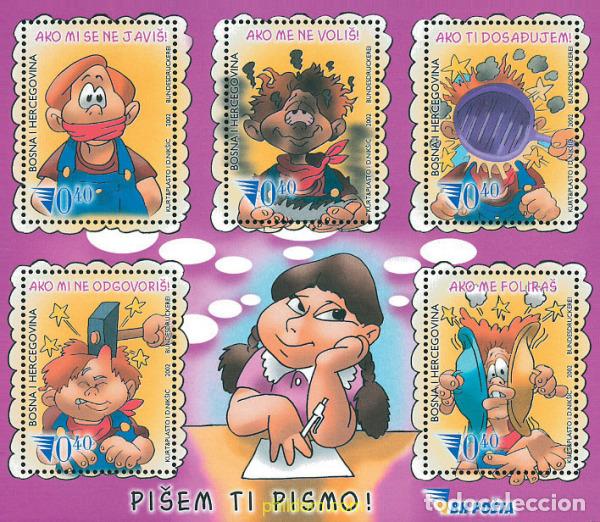 Sellos: 102496 MNH BOSNIA-HERZEGOVINA 2002 COMICS