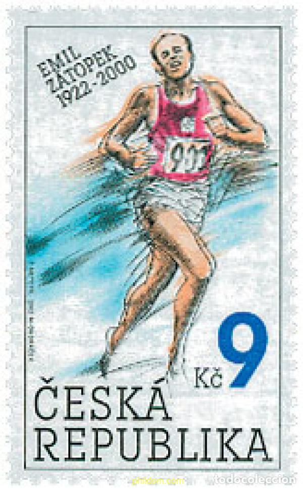 Briefmarken: 103362 MNH CHEQUIA 2002 80 ANIVERSARIO DEL NACIMIENTO DEL ATLETA EMIL ZATOPEK