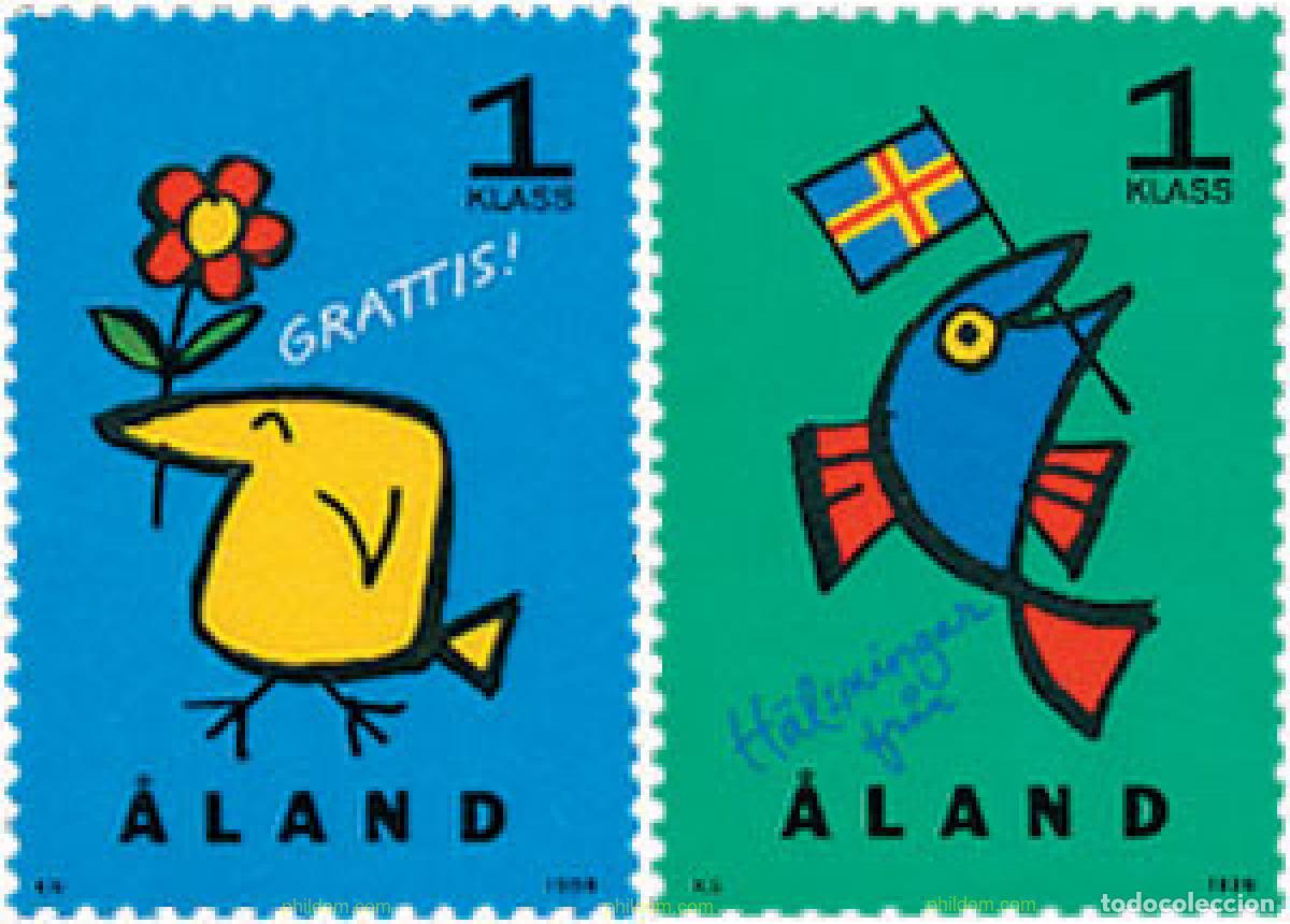 Timbres: 106148 MNH ALAND 1996 SELLOS CON MENSAJE