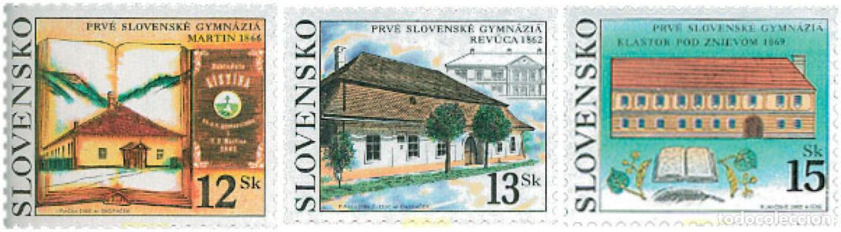 Stamps: 106385 MNH ESLOVAQUIA 2002 PRIMEROS INSTITUTOS ESLOVACOS